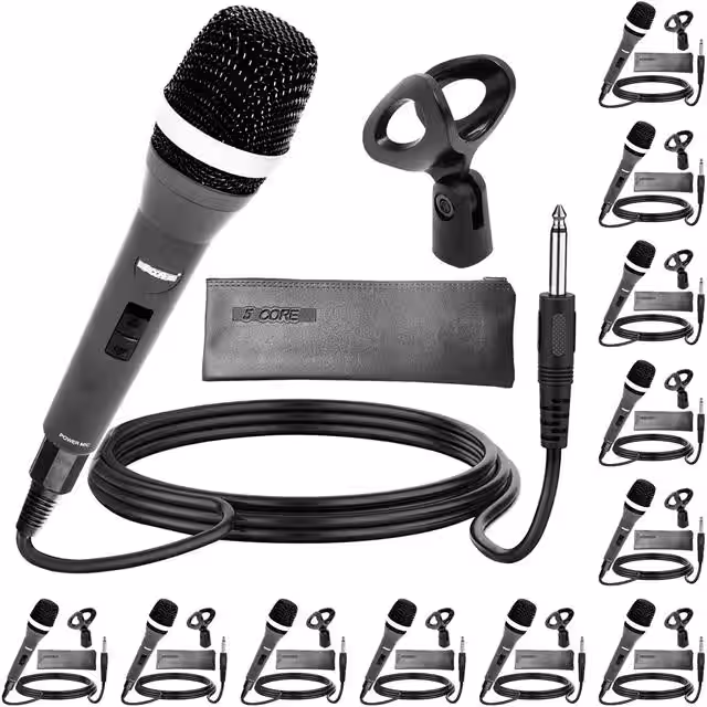 5C-POWER 12PCS 5 Core Inc  Microphones